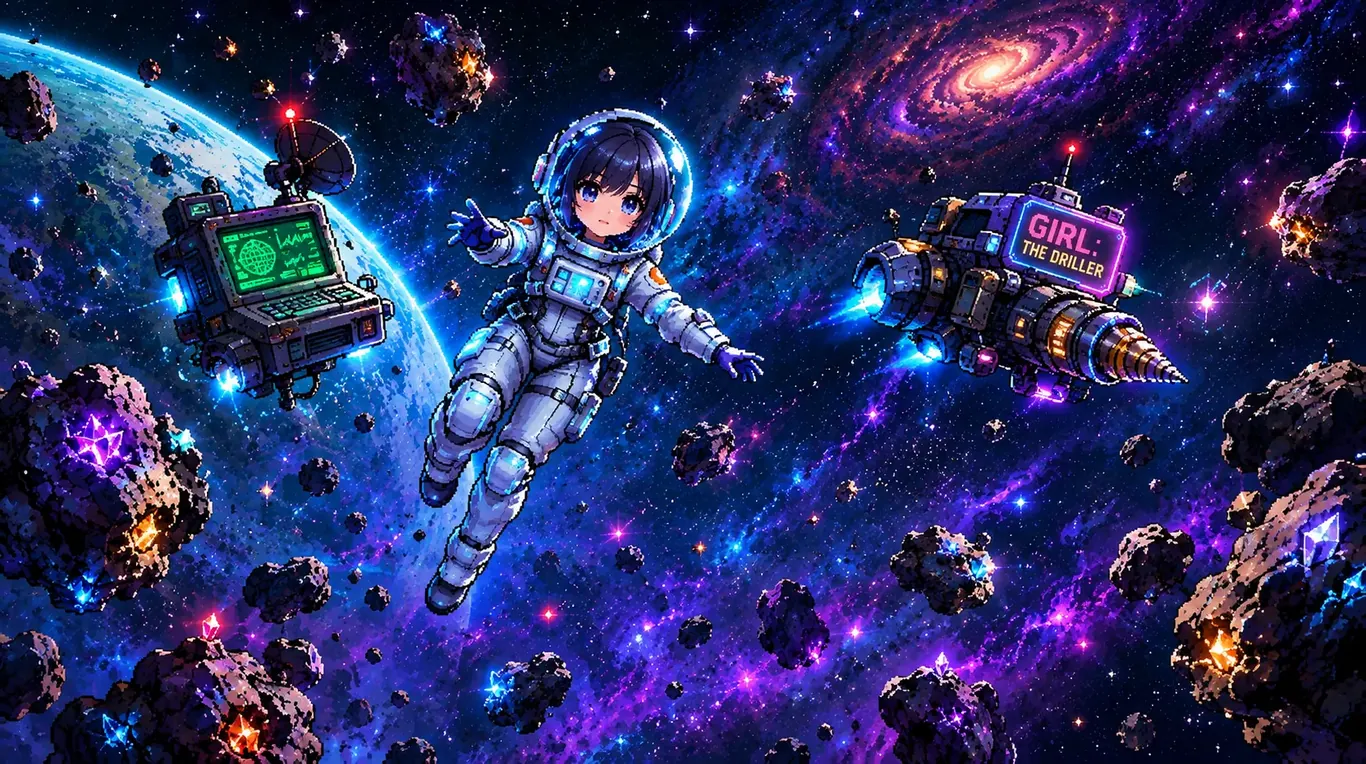 Girl The Driller game art